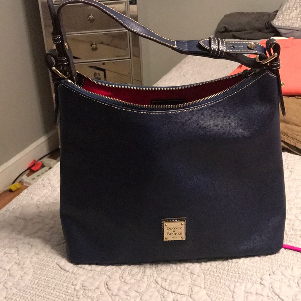 Done and Bourke Navy blue bag